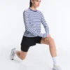Striped Long-Sleeved Technical T-Shirt Striped Long-Sleeved Technical T-Shirt