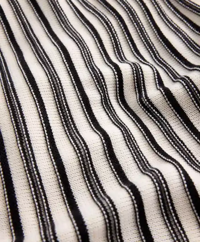 Striped Sleeveless V-Neck Knit Jumper Striped Sleeveless V-Neck Knit Jumper