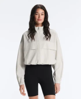 Striped Stretch Overlay Jacket