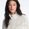 Striped Stretch Overlay Jacket
