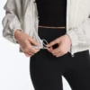 Striped Stretch Overlay Jacket