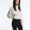 Striped Stretch Overlay Jacket