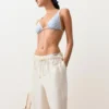 Textured Stripe Medium-Coverage Bikini Briefs with Ties Textured Stripe Medium-Coverage Bikini Briefs with Ties