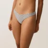 Striped U-Cut Medium-Coverage Bikini Briefs Striped U-Cut Medium-Coverage Bikini Briefs