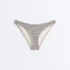 Striped U-Cut Medium-Coverage Bikini Briefs Striped U-Cut Medium-Coverage Bikini Briefs