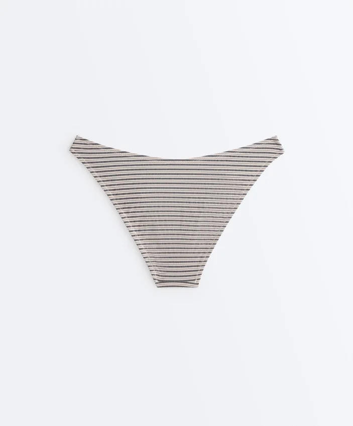 Striped U-Cut Medium-Coverage Bikini Briefs Striped U-Cut Medium-Coverage Bikini Briefs