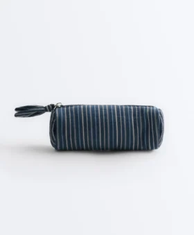 Striped Wash Bag with Knot