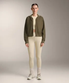 Structured Knit Hooded Jacket