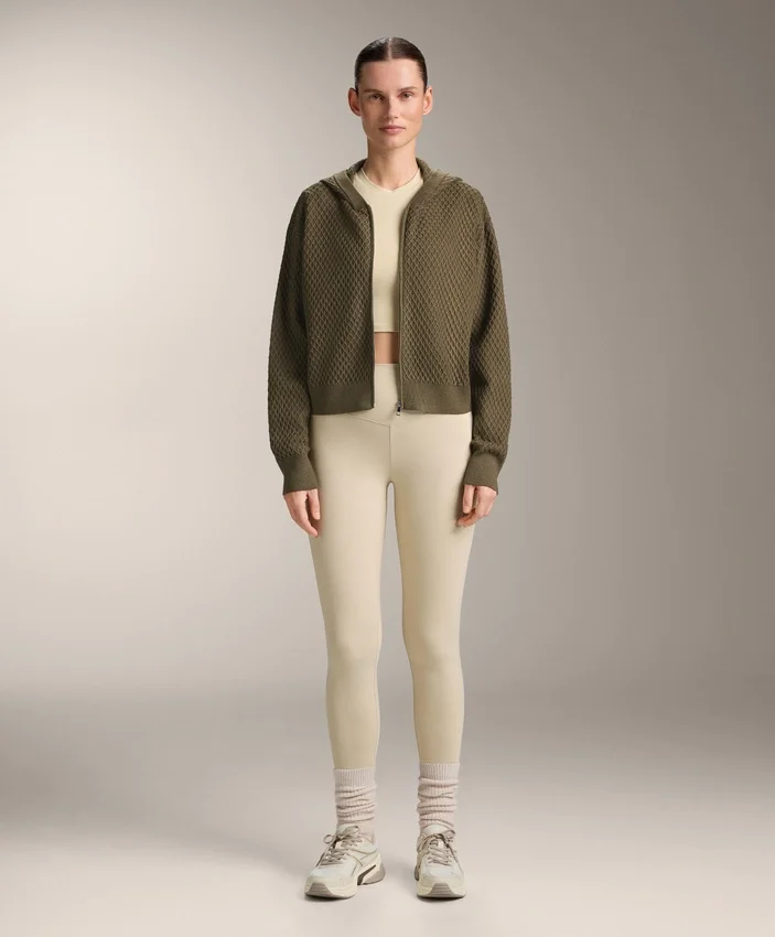 Structured Knit Hooded Jacket Structured Knit Hooded Jacket