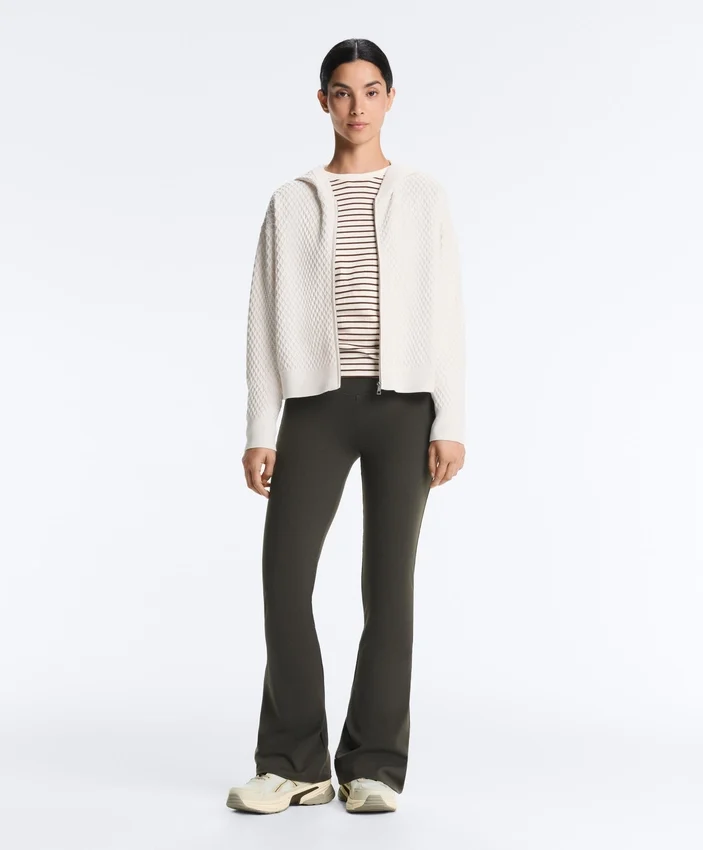 Structured Knit Hooded Jacket Structured Knit Hooded Jacket