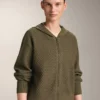 Structured Knit Hooded Jacket Structured Knit Hooded Jacket
