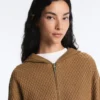 Structured Knit Hooded Jacket Structured Knit Hooded Jacket