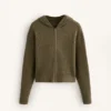 Structured Knit Hooded Jacket Structured Knit Hooded Jacket
