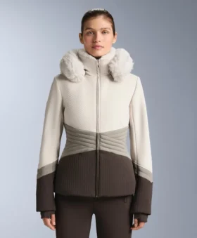 Super-Fitted Water-Resistant Colour-Block Primaloft® Ski Jacket