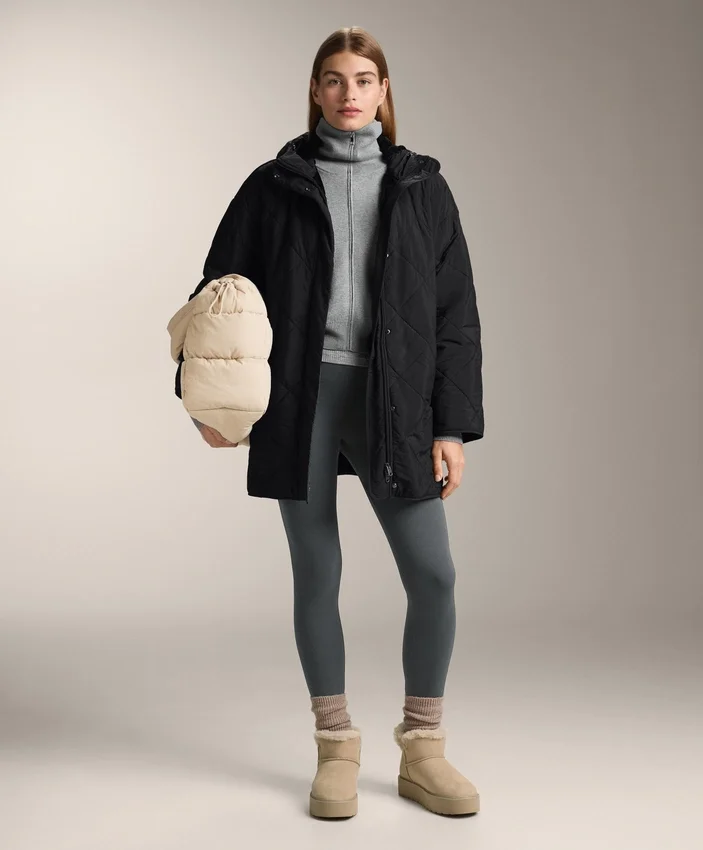 Super-High-Rise Seamless Extra-Warm Rib Ankle-Length Leggings 70 Cm Super-High-Rise Seamless Extra-Warm Rib Ankle-Length Leggings 70 Cm