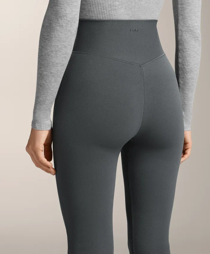 Super High Rise Seamless Extra Warm Rib Flare Trousers Super High Rise Seamless Extra Warm Rib Flare Trousers