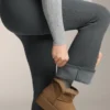 Super High Rise Seamless Extra Warm Rib Flare Trousers Super High Rise Seamless Extra Warm Rib Flare Trousers