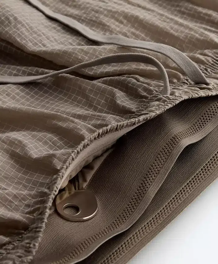 Technical 2-in-1 Checked Mid-Rise Shorts Technical 2-in-1 Checked Mid-Rise Shorts
