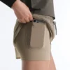 Technical 2-in-1 Checked Mid-Rise Shorts Technical 2-in-1 Checked Mid-Rise Shorts