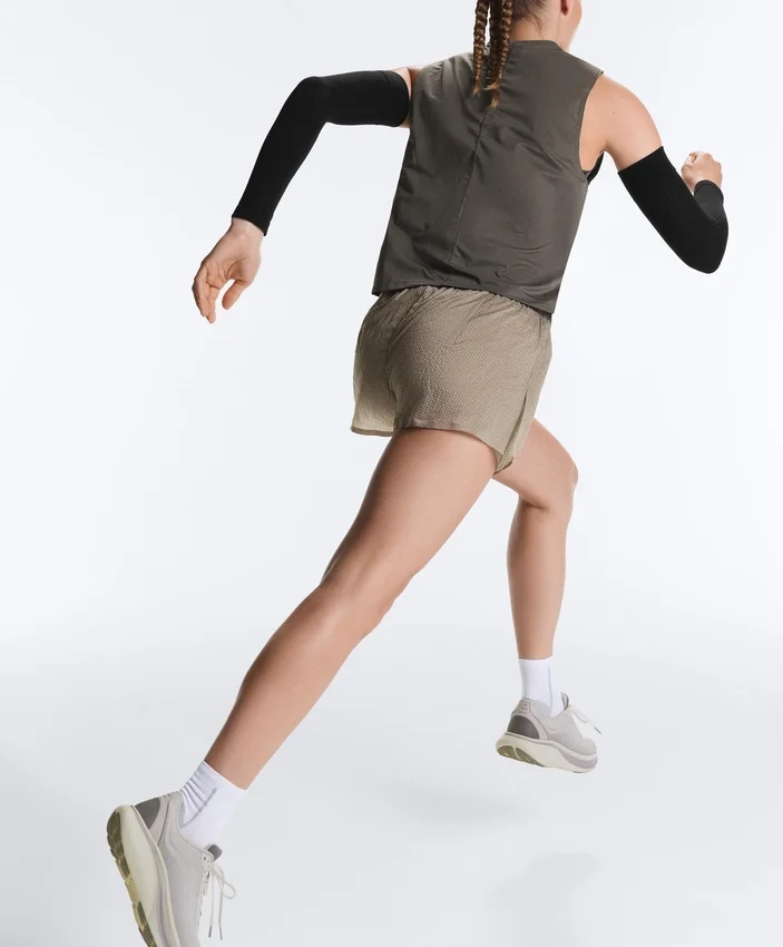 Technical 2-in-1 Checked Mid-Rise Shorts Technical 2-in-1 Checked Mid-Rise Shorts