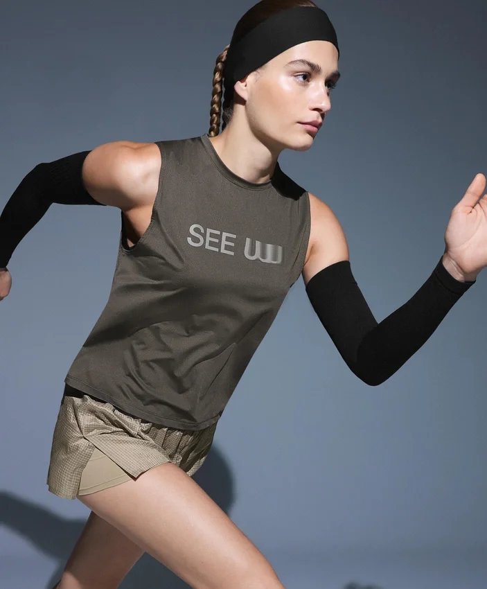 Technical 2-in-1 Checked Mid-Rise Shorts Technical 2-in-1 Checked Mid-Rise Shorts