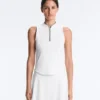 Technical Sleeveless T-Shirt with Half Zip Technical Sleeveless T-Shirt with Half Zip