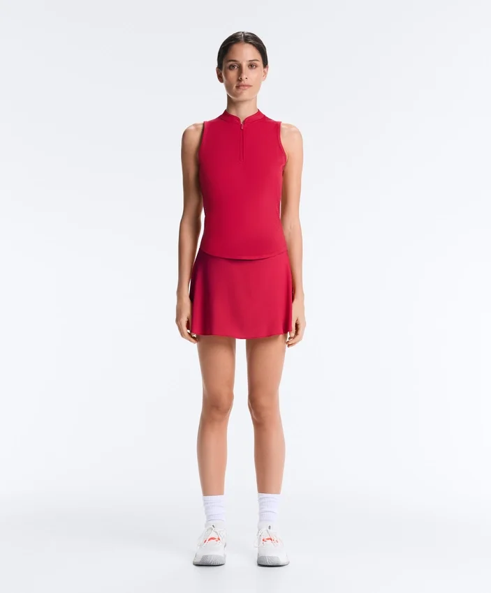 Technical Sleeveless T-Shirt with Half Zip Technical Sleeveless T-Shirt with Half Zip