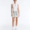 Technical Sleeveless T-Shirt with Half Zip Technical Sleeveless T-Shirt with Half Zip