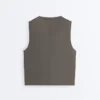 Technical Sleeveless T-Shirt with Text Technical Sleeveless T-Shirt with Text