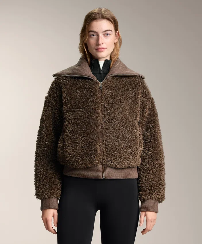 Textured Faux-Shearling Jacket Textured Faux-Shearling Jacket