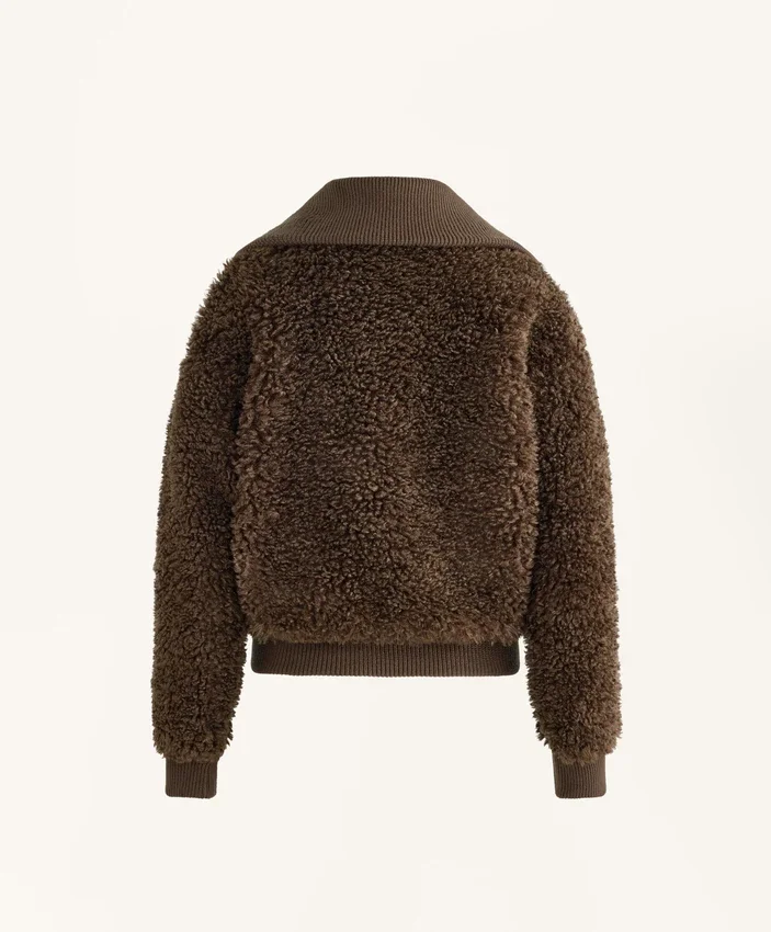Textured Faux-Shearling Jacket Textured Faux-Shearling Jacket