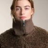 Textured Faux-Shearling Jacket Textured Faux-Shearling Jacket