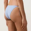 Textured Stripe Medium-Coverage Bikini Briefs with Ties Textured Stripe Medium-Coverage Bikini Briefs with Ties