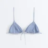 Textured Stripe Triangle Bikini Textured Stripe Triangle Bikini