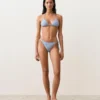 Textured Stripe Triangle Bikini Textured Stripe Triangle Bikini
