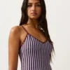 Textured Stripe Triangle Swimsuit Textured Stripe Triangle Swimsuit
