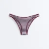 Textured Stripe U-Cut Medium-Coverage Bikini Briefs Textured Stripe U-Cut Medium-Coverage Bikini Briefs