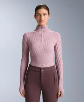 Thermal Base Layer Rib Knit T-Shirt with Peak Thermal Base Layer Rib Knit T-Shirt with Peak