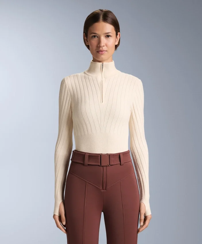 Thermal Base Layer Rib Knit T-Shirt with Peak Thermal Base Layer Rib Knit T-Shirt with Peak