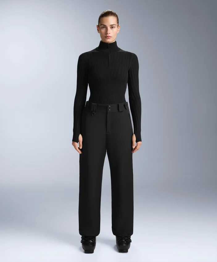 Thermal Base Layer Rib Knit T-Shirt with Peak Thermal Base Layer Rib Knit T-Shirt with Peak