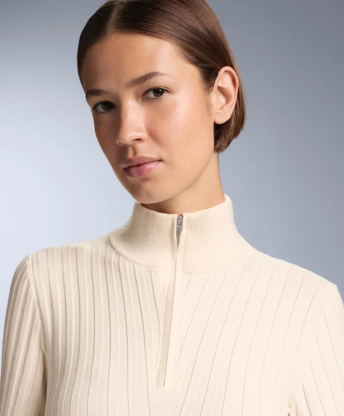 Thermal Base Layer Rib Knit T-Shirt with Peak Thermal Base Layer Rib Knit T-Shirt with Peak