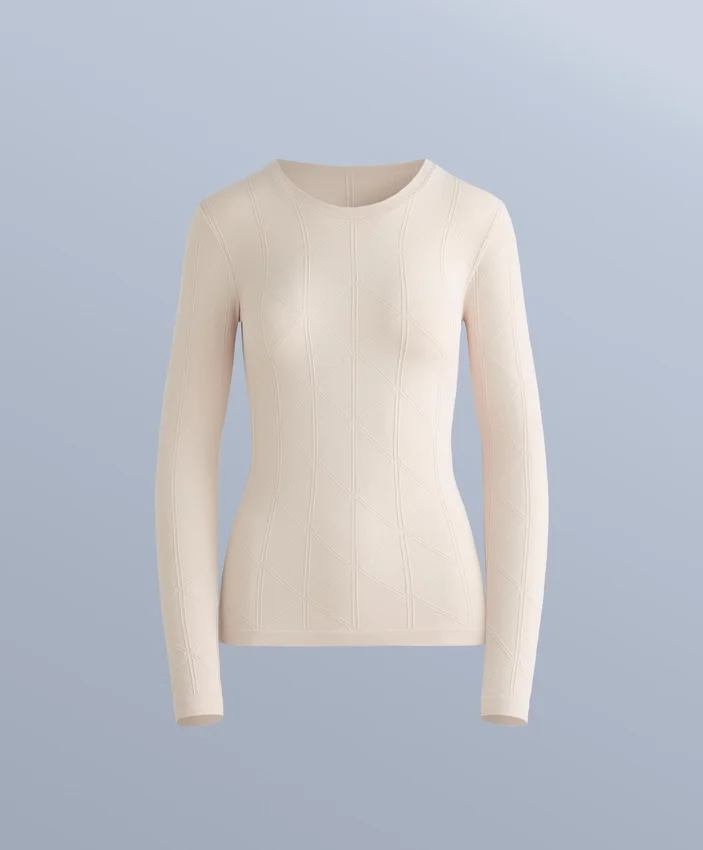 Thermal Seamless Jacquard Base Layer T-Shirt Thermal Seamless Jacquard Base Layer T-Shirt