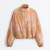 Tie-Dye Print Track Jacket
