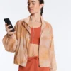 Tie-Dye Print Track Jacket