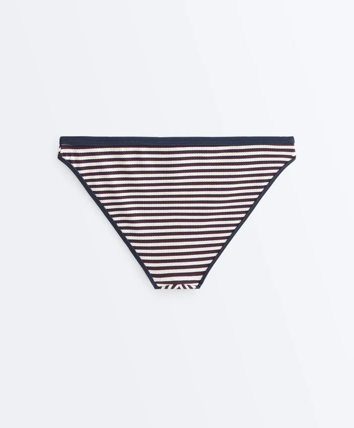 Trim Textured Stripe Classic Bikini Briefs Trim Textured Stripe Classic Bikini Briefs