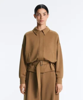Twill Utility Jacket with Belt