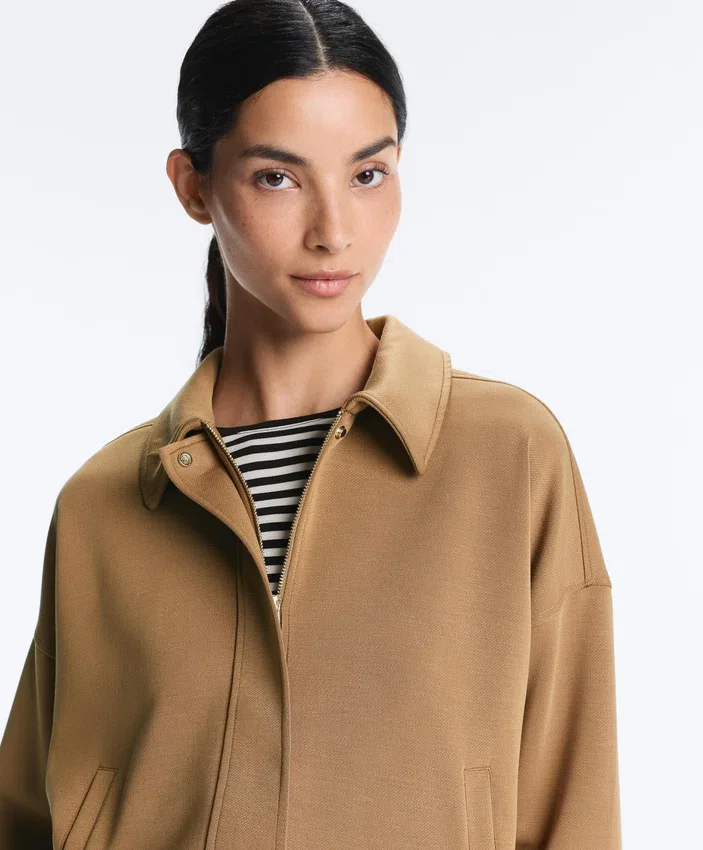 Twill Utility Jacket with Belt Twill Utility Jacket with Belt