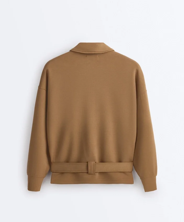 Twill Utility Jacket with Belt Twill Utility Jacket with Belt
