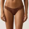 U-Cut Crinkle Brazilian Bikini Briefs