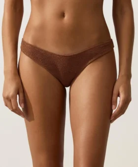 U-Cut Crinkle Brazilian Bikini Briefs